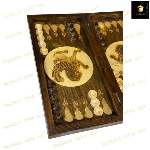 خرید تخته نرد چوب راش معرق پاسارگاد