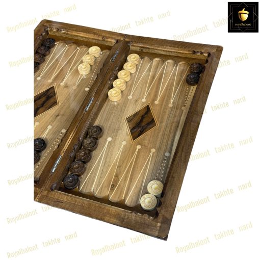 خرید تخته نرد گردو کردستان سر و بغل منبت لاکچری