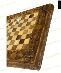 خرید تخته نرد گردو کردستان سر و بغل منبت لاکچری