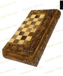 خرید تخته نرد گردو کردستان سر و بغل منبت لاکچری