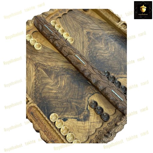 خرید تابلو تخته نرد گردو منبت فریاد 70 سانتی