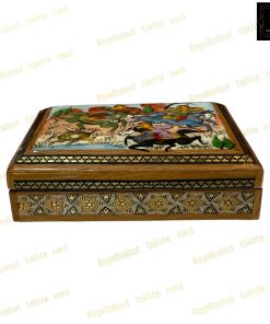خرید جعبه خاتم کاری چوگان برجسته