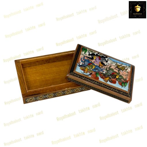 خرید جعبه خاتم کاری چوگان برجسته
