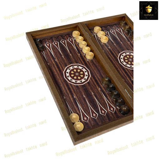 خرید تخته نرد ام دی اف طرح گردویی