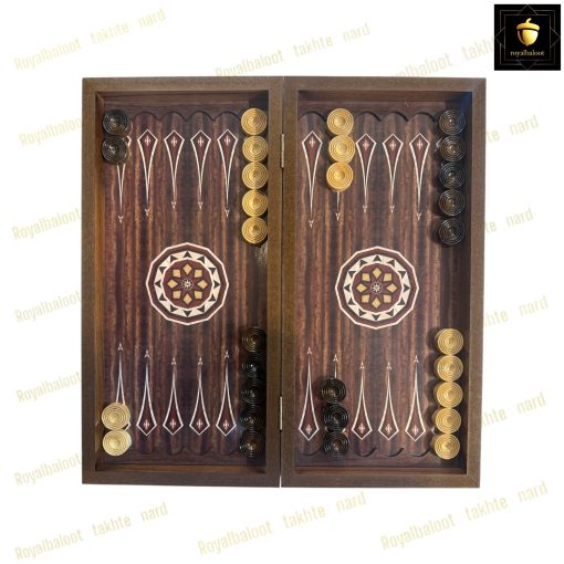 خرید تخته نرد ام دی اف طرح گردویی