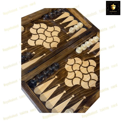 خرید تخته نرد راش معرق زنبوری