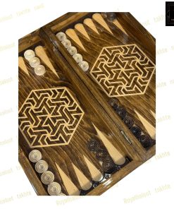 خرید تخته نرد راش معرق طرح کلونی