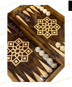 خرید تخته نرد راش معرق اسلیمی