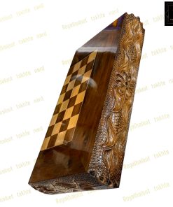 خرید تخته نرد ریشه گردو منبت 55 سانت