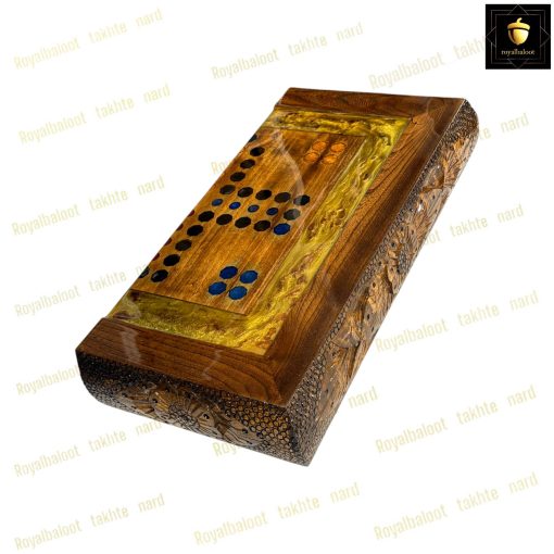 خرید تخته نرد گردو منبت رزین منچ