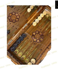 خرید تخته نرد گردو منبت رزین منچ