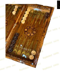 خرید تخته نرد گردو منبت رزین منچ