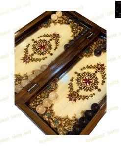 خرید تخته نرد راش معرق اسلیمی