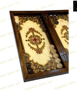 خرید تخته نرد راش معرق اسلیمی