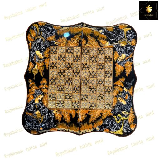 خرید تخته نرد خاتم نقاشی خسرو و شیرین