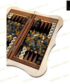 خرید تخته نرد خاتم نقاشی خسرو و شیرین