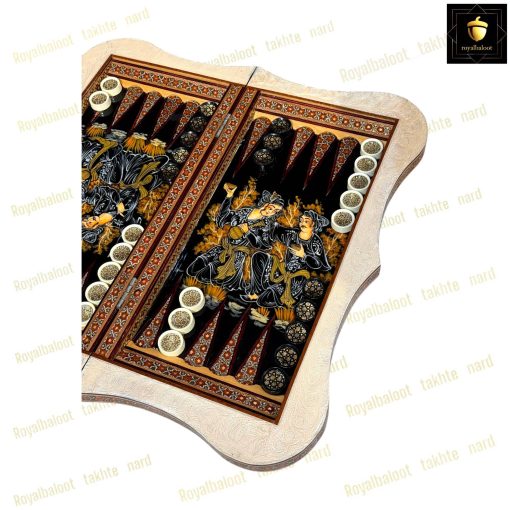 خرید تخته نرد خاتم نقاشی خسرو و شیرین
