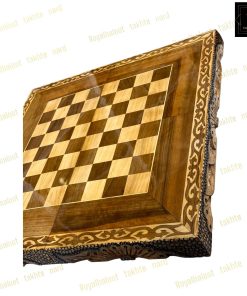 خرید تخته نرد گردو دور منبت رزین