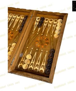 خرید تخته نرد گردو دور منبت رزین