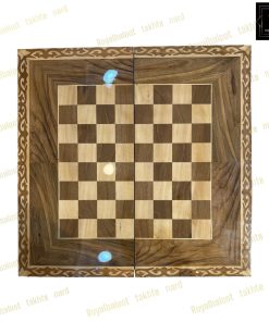 خرید تخته نرد گردو رزین منبت کد 412 خرید تخته نرد گردو رزین منبت