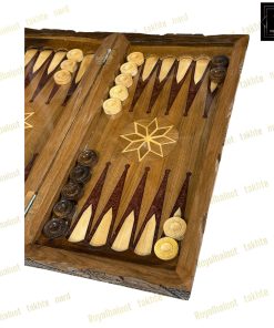 خرید تخته نرد گردو رزین منبت کد 412 خرید تخته نرد گردو رزین منبت
