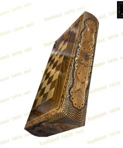 خرید تخته نرد گردو رزین منبت