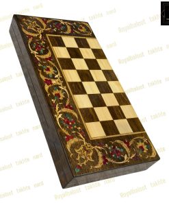 خرید تخته نرد چوب راش معرق سنتی