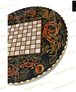 خرید تخته نرد خاتم نقاشی گرد 60 سانتی شاهکار کد 416 خرید تخته نرد خاتم نقاشی گرد 60 سانتی شاهکار