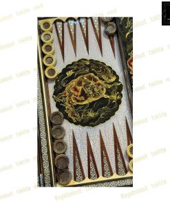 خرید تخته نرد خاتم نقاشی گرد 60 سانتی شاهکار کد 416 خرید تخته نرد خاتم نقاشی گرد 60 سانتی شاهکار