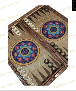خرید تخته نرد تمام خاتم نقاشی تذهیب 60 سانتی