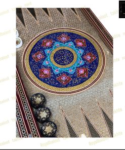 خرید تخته نرد تمام خاتم نقاشی تذهیب 60 سانتی