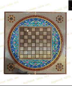 خرید تخته نرد تمام خاتم نقاشی تذهیب 60 سانتی