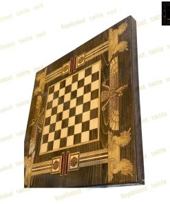 خرید تخته نرد چوب راش فروهر معرق 40 سانتی