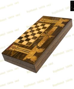 خرید تخته نرد چوب راش فروهر معرق 40 سانتی