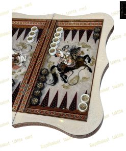 خرید تخته نرد خاتم نقاشی چوگان سه بعدی دالبری کد 431 خرید تخته نرد خاتم نقاشی چوگان سه بعدی دالبری