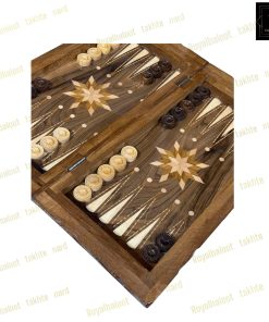 خرید تخته نرد تمام گردو دور منبت