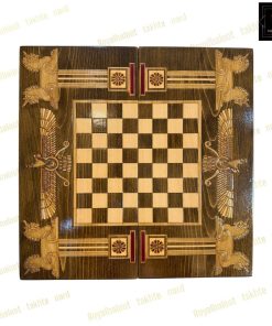 خرید تخته نرد چوب راش فروهر معرق 40 سانتی