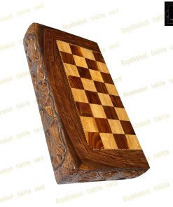 خرید تخته نرد ریشه گردو منبت 55 سانتی کد