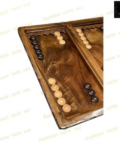 خرید تخته نرد ریشه گردو منبت 55 سانتی کد