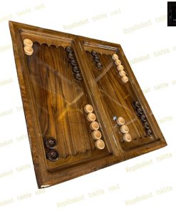 خرید تخته نرد ریشه گردو منبت 55 سانت