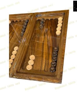 خرید تخته نرد ریشه گردو منبت 55 سانت