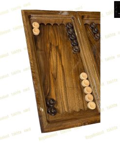 خرید تخته نرد ریشه گردو منبت 55 سانت