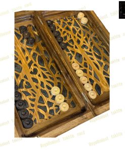 خرید تخته نرد گردو رزین درخت خاکستری