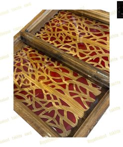 خرید تخته نرد گردو رزین درخت قرمز