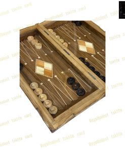 خرید تخته نرد گردو سر و بغل منبت سفارشی