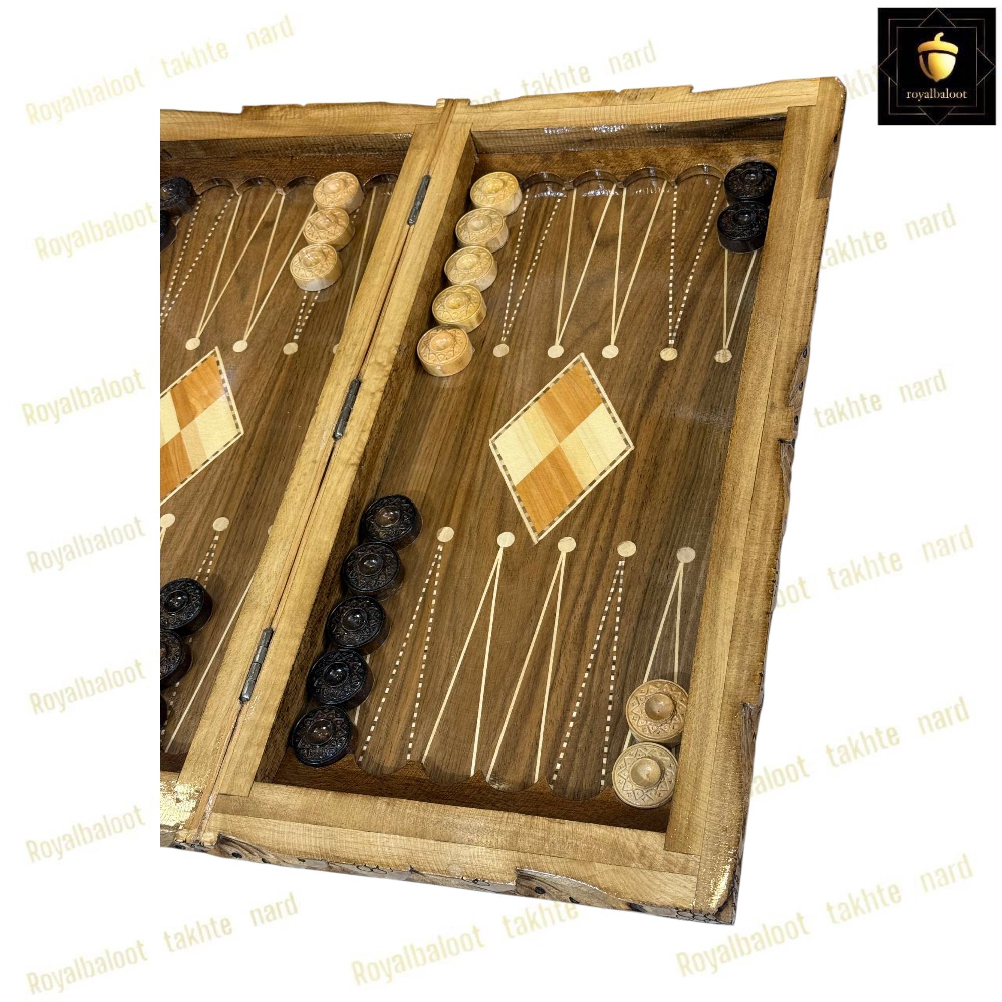 خرید تخته نرد گردو سر و بغل منبت سفارشی کد 454 خرید تخته نرد گردو سر و بغل منبت سفارشی کد 454