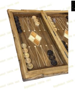 خرید تخته نرد گردو سر و بغل منبت سفارشی