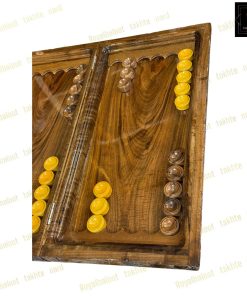 خرید تخته نرد ریشه گردو خالص 55 سانتی