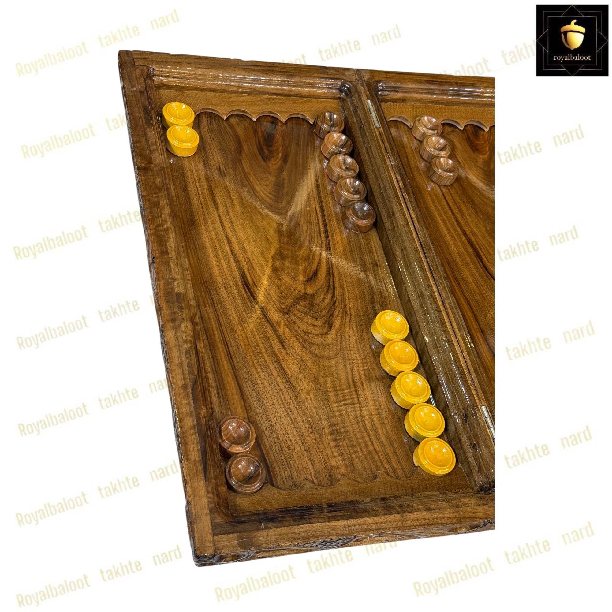 خرید تخته نرد ریشه گردو خالص 55 سانتی 453 خرید تخته نرد ریشه گردو خالص 55 سانتی