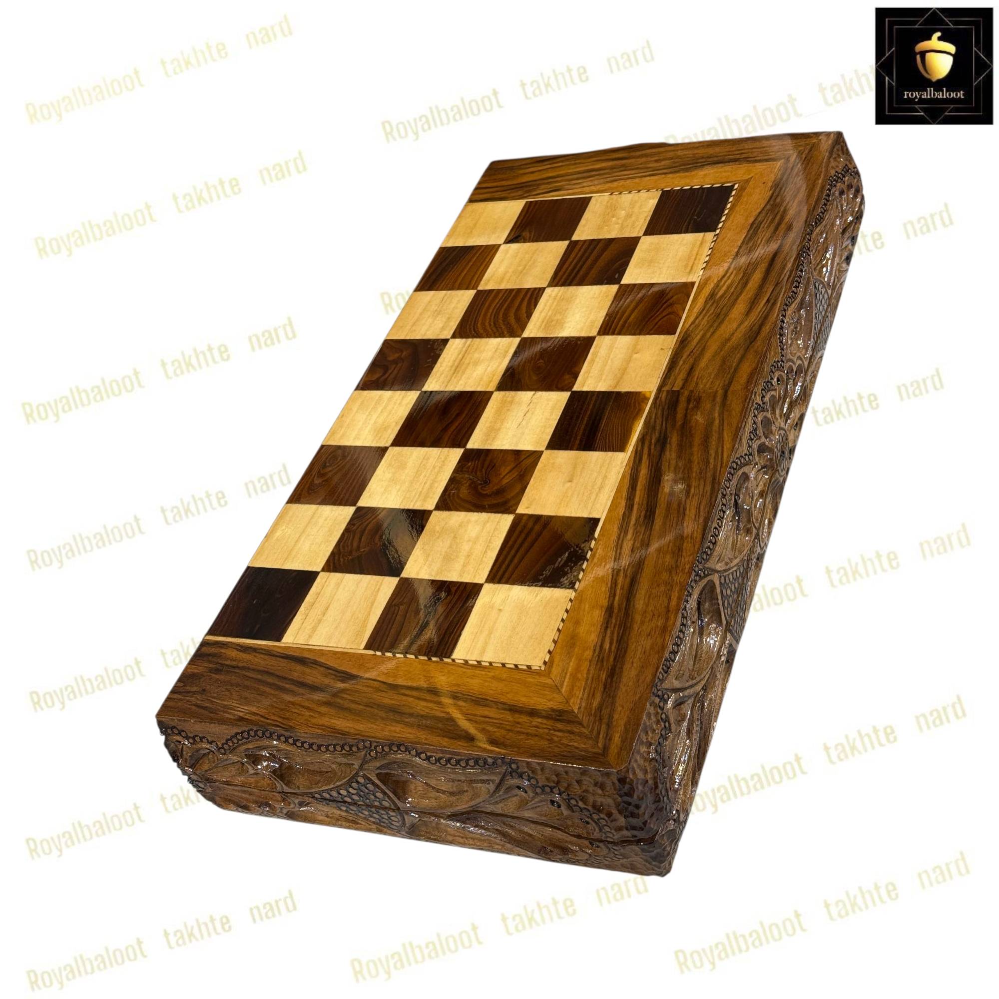 خرید تخته نرد چوب گردو رزین درخت بنفش کد 448 خرید تخته نرد چوب گردو رزین درخت بنفش